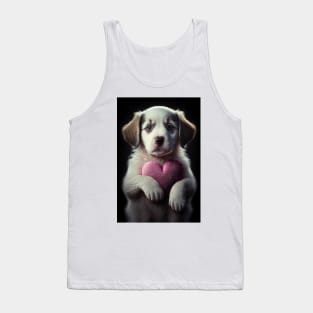 Valentine Puppy Tank Top